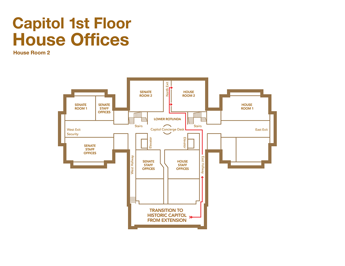 Map of House Room 2, Capitol
